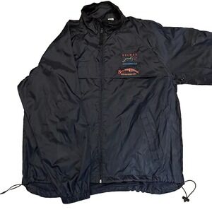 Delmar Club Station Casinos Noble Mesh Lined Anorak Windbreaker Jacket Mens XL/L